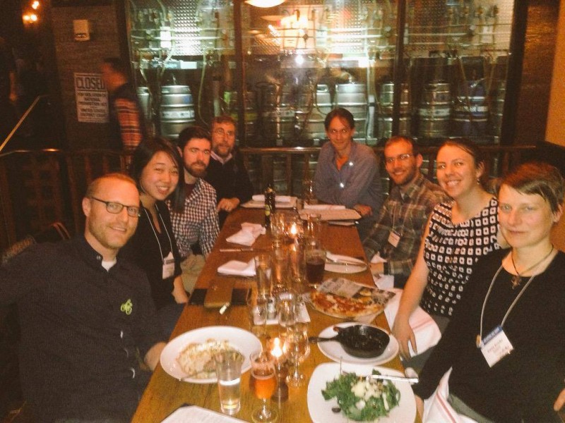 Campus bike programmers' get together in Washington, DC during the Natl. Bike Summit 2015.