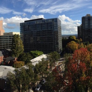 View of downtown Portland and beyond