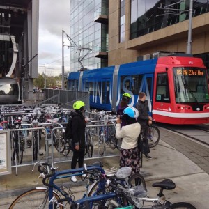 valet bike parking area