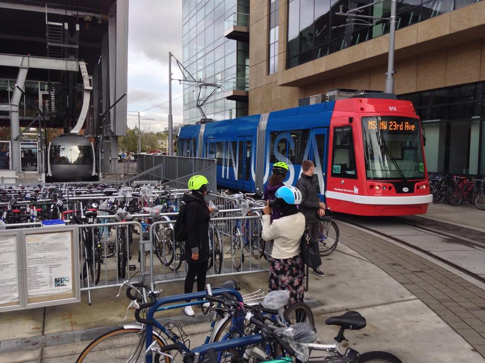 valet bike parking area